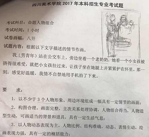 1486452767399189.jpg 2017年四川美术学院造型类速写校考考题(重庆考点).jpg