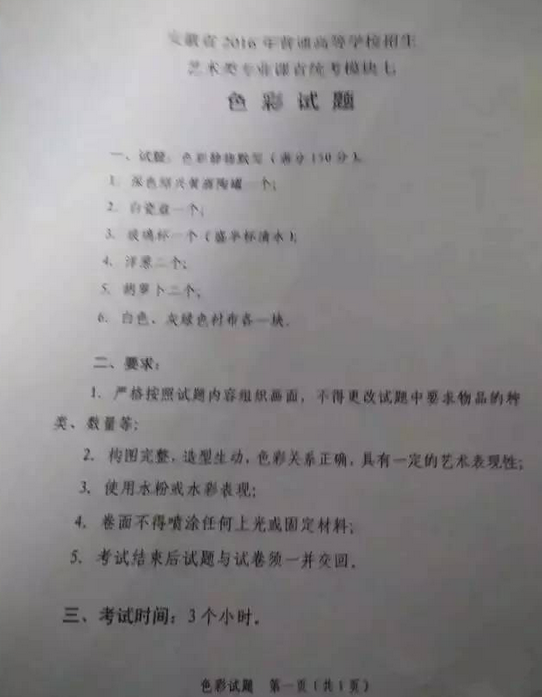 1509415879963907.png 2016年安徽省美术联考色彩考题.png